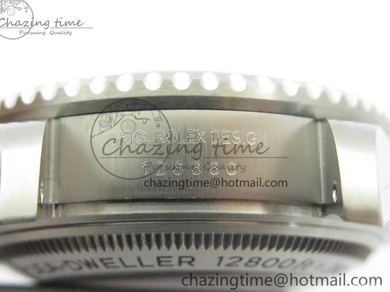 0129 WeatherProof Sea-Dweller 126660 ‘D-Blue’ Noob 1:1 Best Edition 904L SS Case and Bracelet A3235 Clone 3206